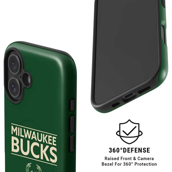 NBA Milwaukee Bucks Standard - Green iPhone 16 Plus Magsafe Impact Case