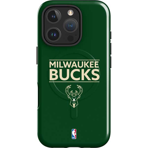 NBA Milwaukee Bucks Standard - Green iPhone 16 Pro Max Magsafe Impact Case