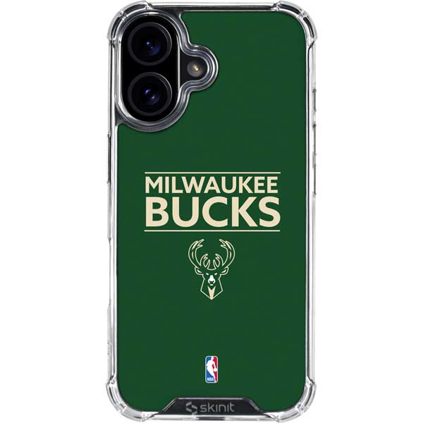 NBA Milwaukee Bucks Standard - Green iPhone 17 Clear Case