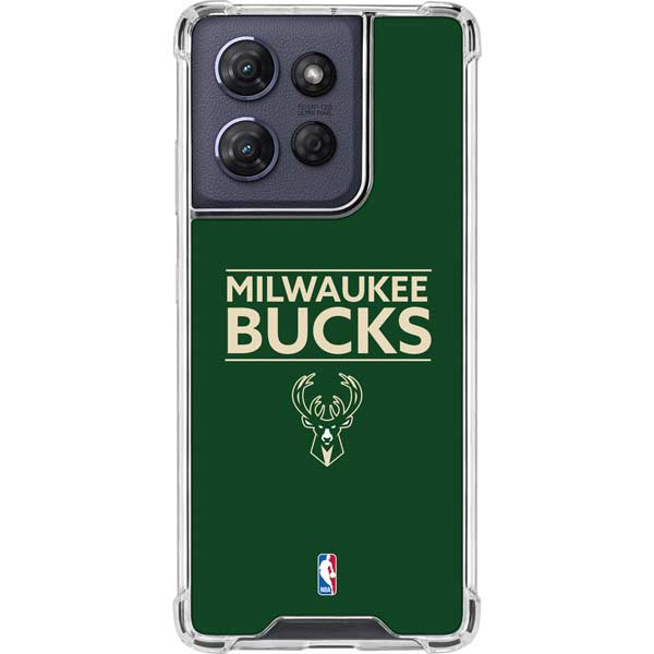 NBA Milwaukee Bucks Standard - Green Moto G 5G (2025) Clear Case