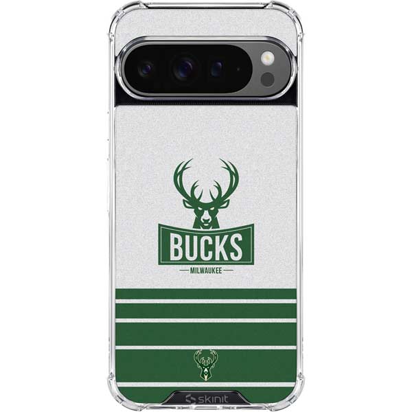 NBA Milwaukee Bucks Static Google Pixel 10 Pro XL Clear Case