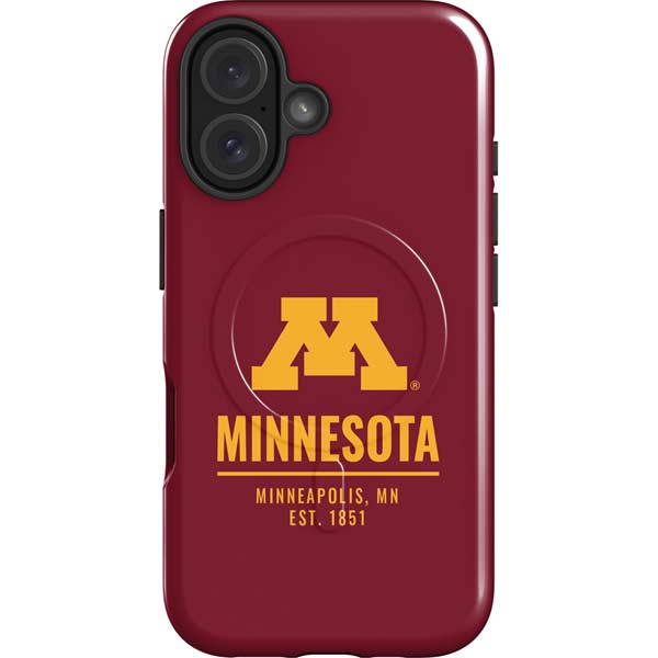 University of Minnesota Minneapolis MN Est 1851 iPhone 16 Magsafe Impact Case