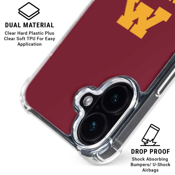 University of Minnesota Minneapolis MN Est 1851 iPhone 17 Clear Case