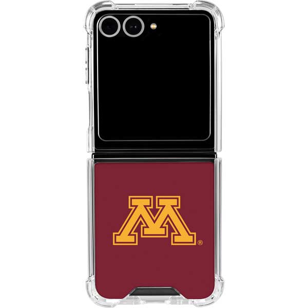 University of Minnesota M Logo Galaxy Z Flip7 Clear Case