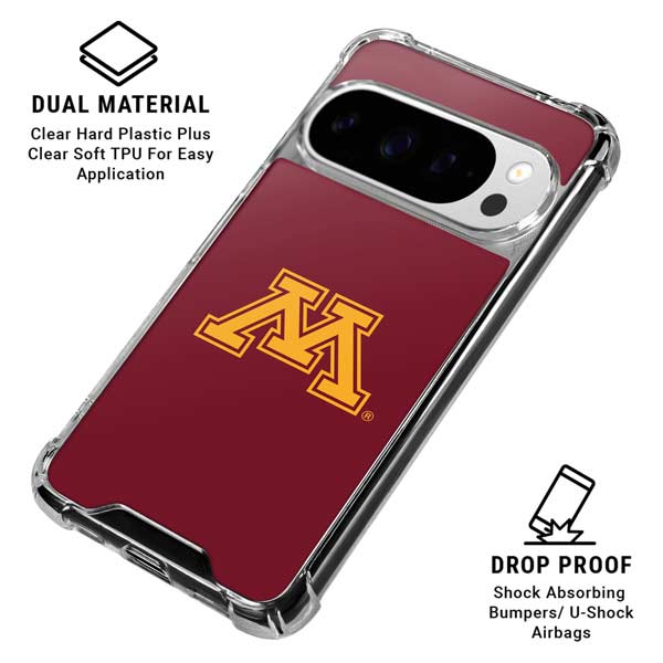 University of Minnesota M Logo Google Pixel 10 Pro Clear Case