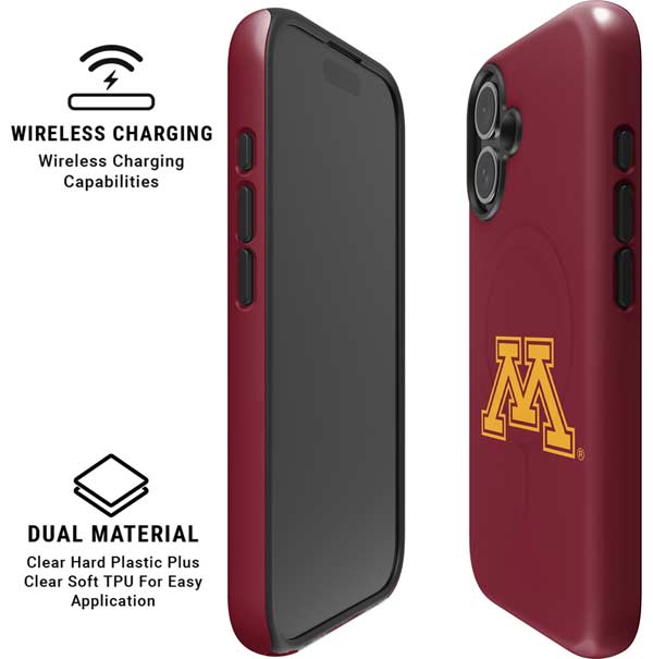 University of Minnesota M Logo iPhone 16 Magsafe Impact Case