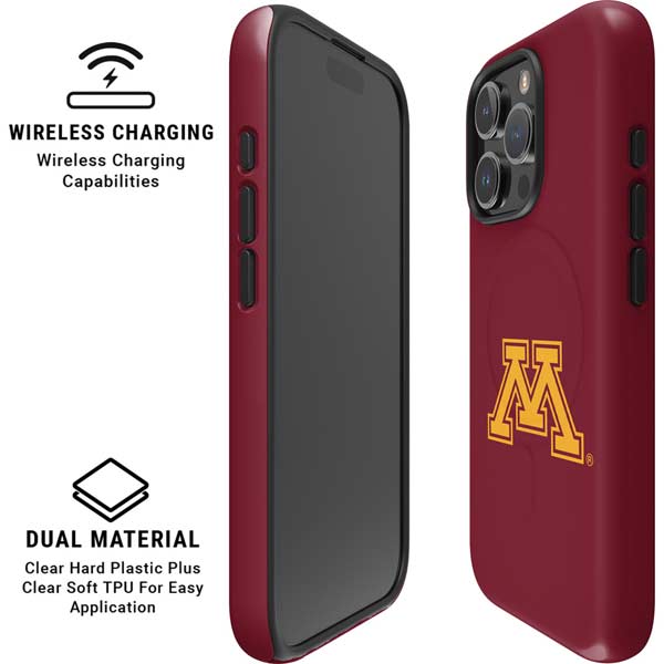University of Minnesota M Logo iPhone 16 Pro Max Magsafe Impact Case