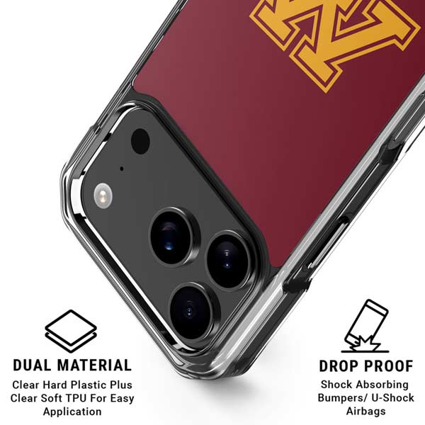 University of Minnesota M Logo iPhone 17 Pro Clear Case