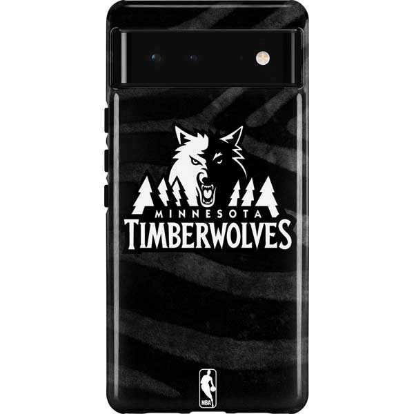 NBA Minnesota Timberwolves Black Animal Print Pixel Cases