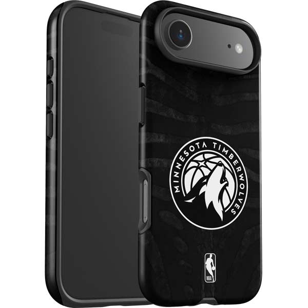 NBA Minnesota Timberwolves Black Animal Print iPhone 17 Air Impact Case