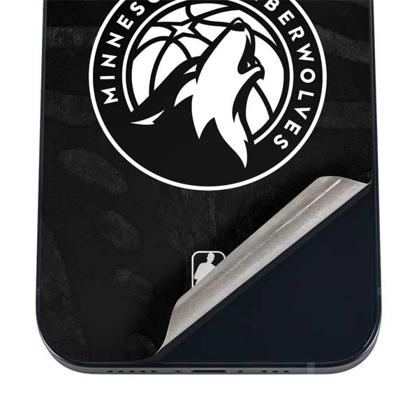 NBA Minnesota Timberwolves Black Animal Print iPhone 17 Pro Skin
