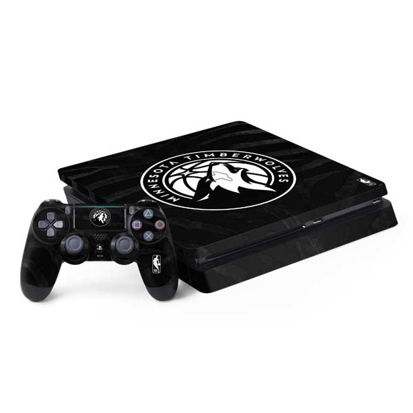 NBA Minnesota Timberwolves Black Animal Print PlayStation PS4 Skins
