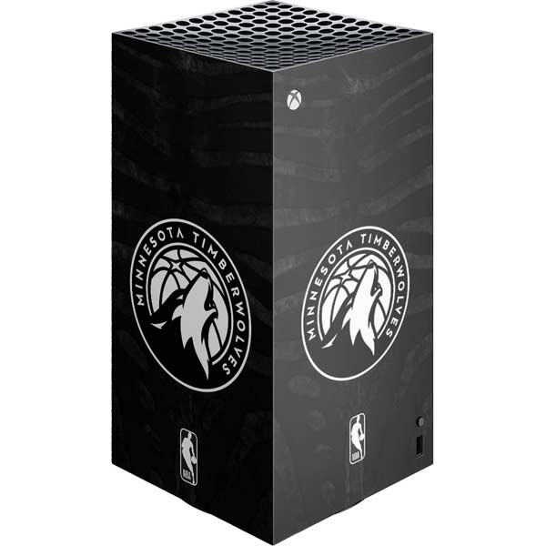 NBA Minnesota Timberwolves Black Animal Print Xbox Series X Skins