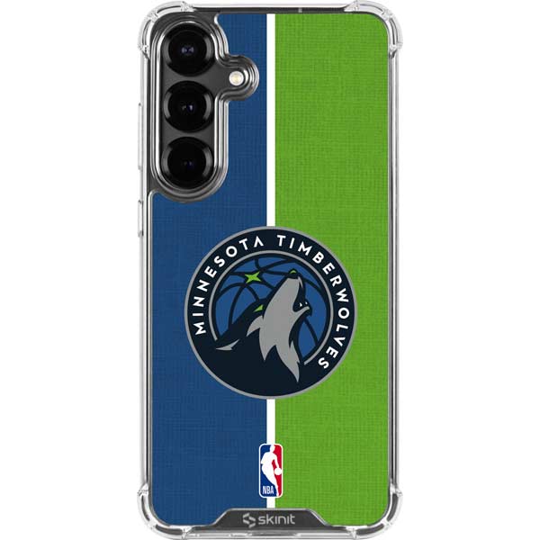 NBA Minnesota Timberwolves Canvas Galaxy S26 Clear Case