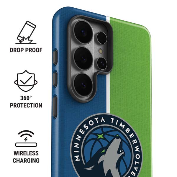 NBA Minnesota Timberwolves Canvas Galaxy S26 Ultra Impact Case