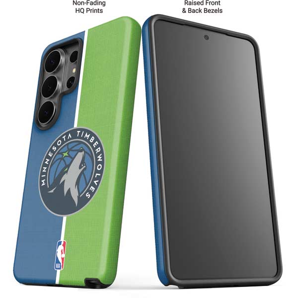 NBA Minnesota Timberwolves Canvas Galaxy S26 Ultra Impact Case
