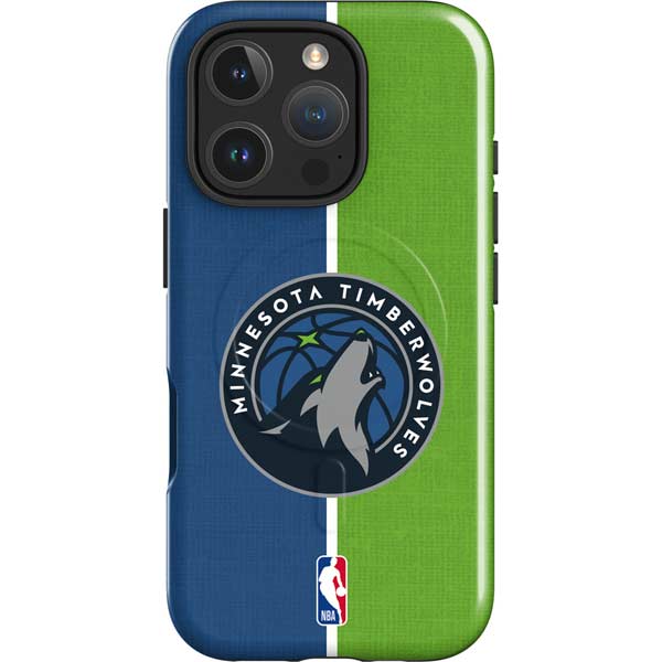 NBA Minnesota Timberwolves Canvas iPhone 16 Pro Magsafe Impact Case