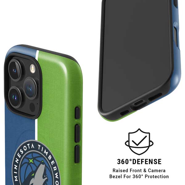 NBA Minnesota Timberwolves Canvas iPhone 16 Pro Magsafe Impact Case