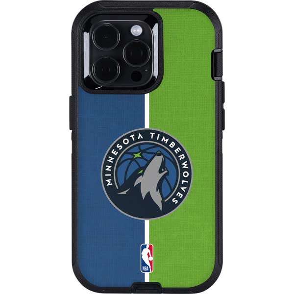 NBA Minnesota Timberwolves Canvas Otterbox Defender iPhone Skin