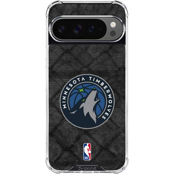 NBA Minnesota Timberwolves Dark Rust Google Pixel 10 Pro XL Clear Case