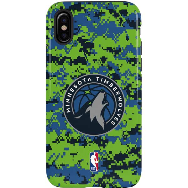 NBA Minnesota Timberwolves Digi Camo iPhone XS Pro Case