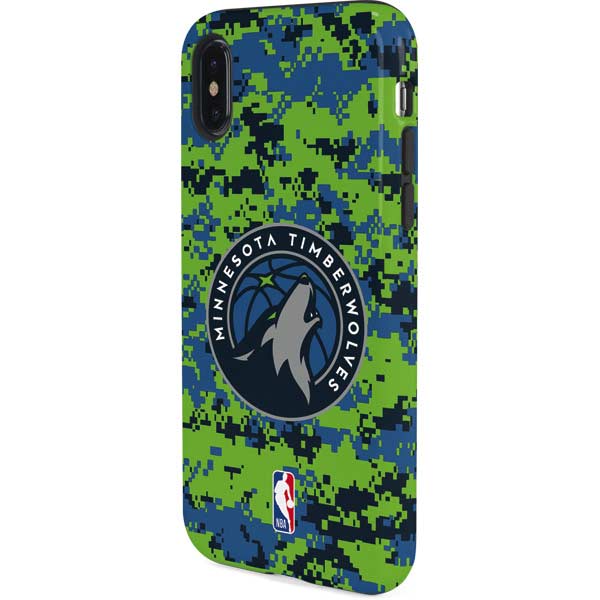 NBA Minnesota Timberwolves Digi Camo iPhone XS Pro Case