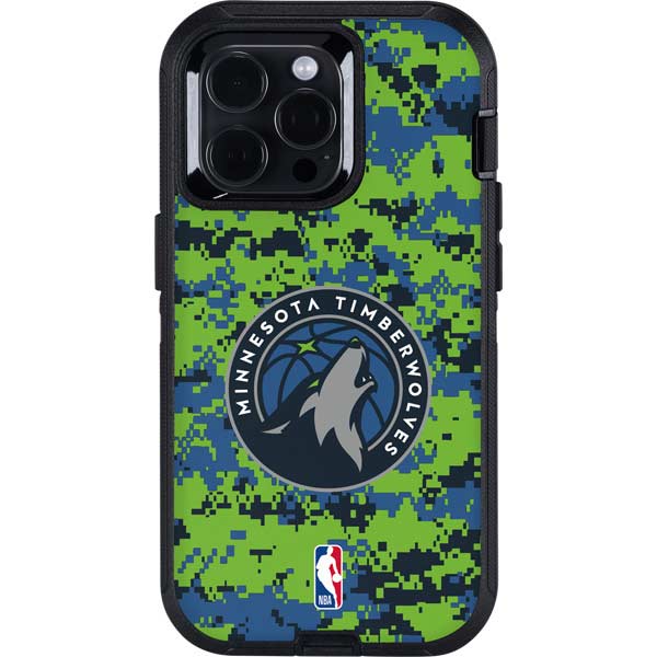 NBA Minnesota Timberwolves Digi Camo Otterbox Defender iPhone Skin