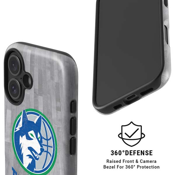 NBA Minnesota Timberwolves Hardwood Classics iPhone 16 Magsafe Impact Case