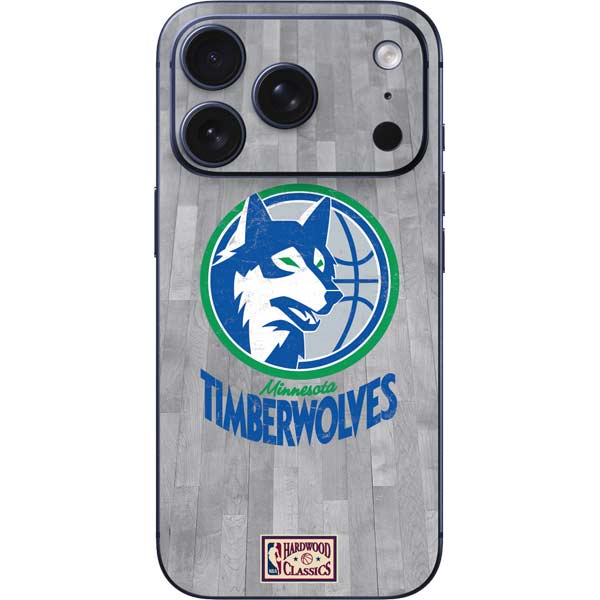 NBA Minnesota Timberwolves Hardwood Classics iPhone 17 Pro Skin