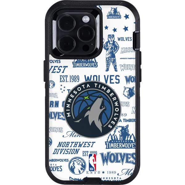 NBA Minnesota Timberwolves Historic Blast Otterbox Defender iPhone Skin