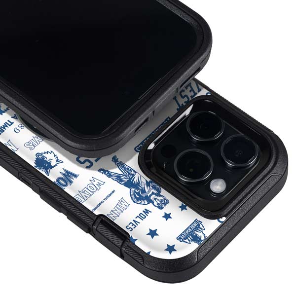 NBA Minnesota Timberwolves Historic Blast Otterbox Defender iPhone Skin