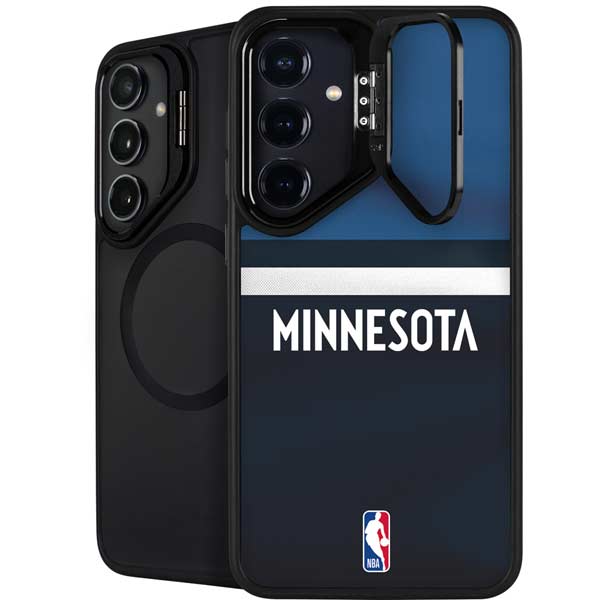 NBA Minnesota Timberwolves Jersey Galaxy S26 Plus Kickstand Case