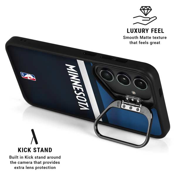 NBA Minnesota Timberwolves Jersey Galaxy S26 Plus Kickstand Case