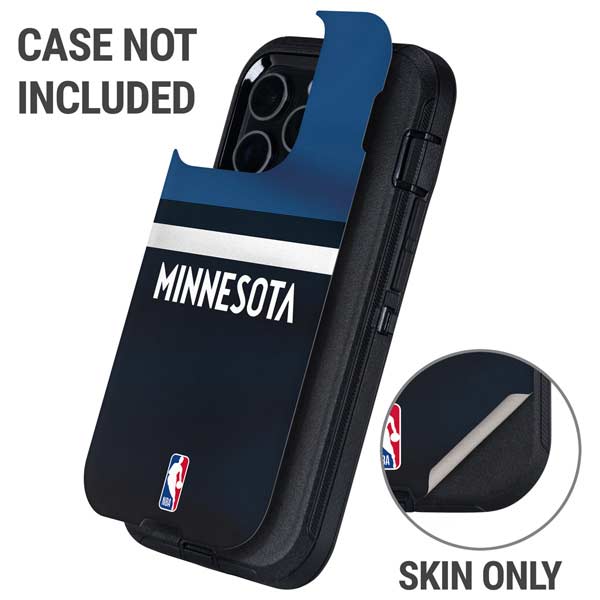 NBA Minnesota Timberwolves Jersey Otterbox Defender iPhone Skin