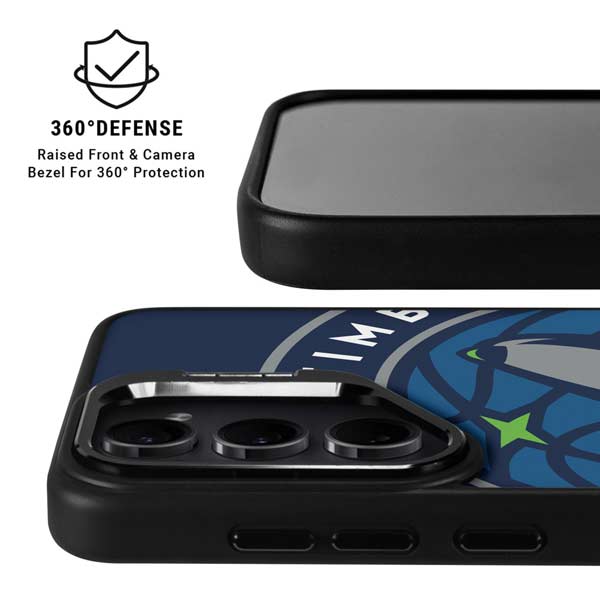 NBA Minnesota Timberwolves Large Logo Galaxy S26 Plus Kickstand Case