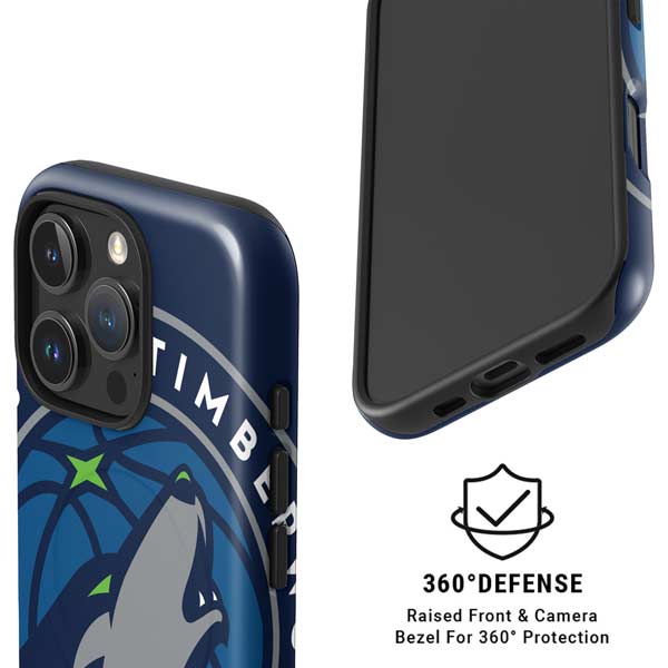 NBA Minnesota Timberwolves Large Logo iPhone 16 Pro Magsafe Impact Case