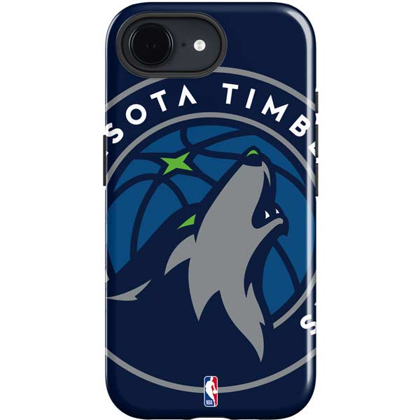 NBA Minnesota Timberwolves Large Logo iPhone 16e Impact Case