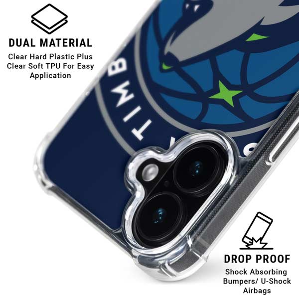 NBA Minnesota Timberwolves Large Logo iPhone 17 MagSafe Case