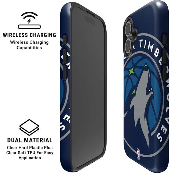 NBA Minnesota Timberwolves Large Logo iPhone 17 Magsafe Impact Case
