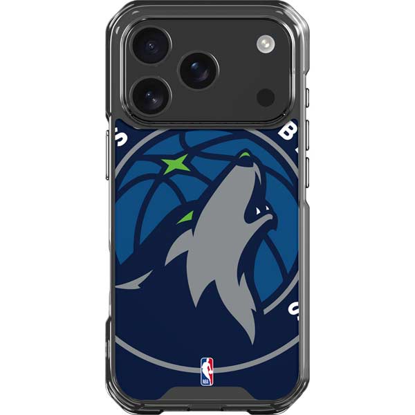 NBA Minnesota Timberwolves Large Logo iPhone 17 Pro Clear Case