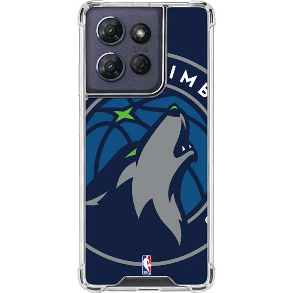 NBA Minnesota Timberwolves Large Logo Moto G Play 5G (2025) Clear Case