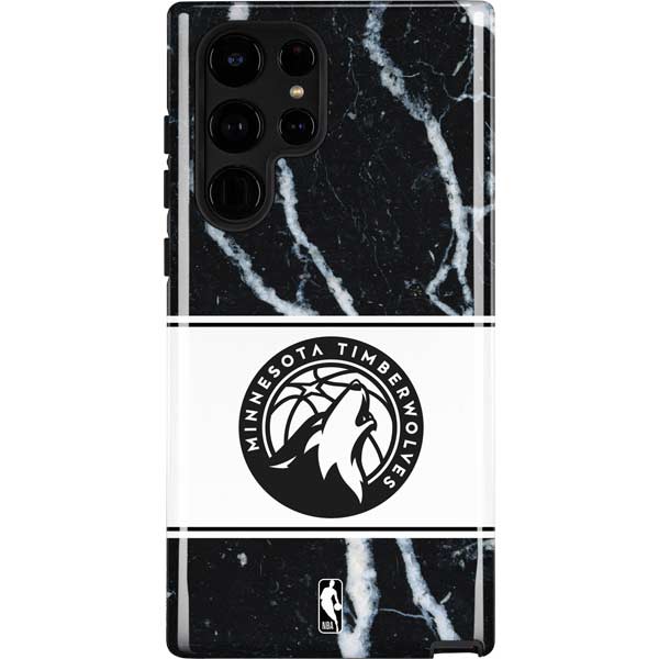 NBA Minnesota Timberwolves Marble Galaxy S23 Ultra Pro Case