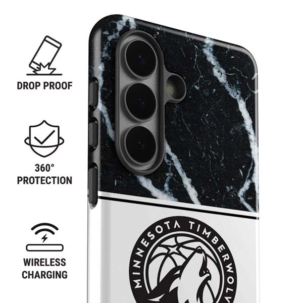 NBA Minnesota Timberwolves Marble Galaxy S26 Impact Case