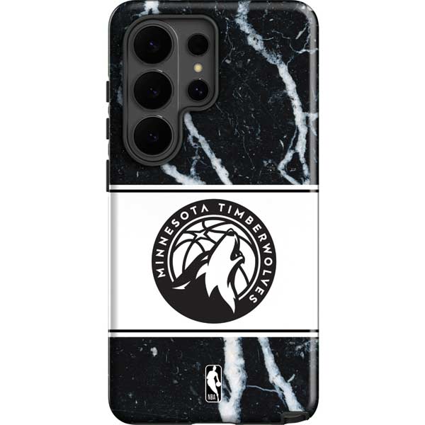 NBA Minnesota Timberwolves Marble Galaxy S26 Ultra Impact Case