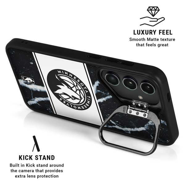 NBA Minnesota Timberwolves Marble Galaxy S26 Ultra Kickstand Case