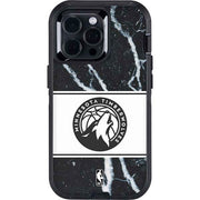 NBA Minnesota Timberwolves Marble Otterbox Defender iPhone Skin