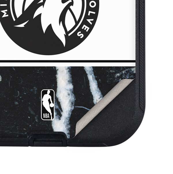 NBA Minnesota Timberwolves Marble Otterbox Defender iPhone Skin
