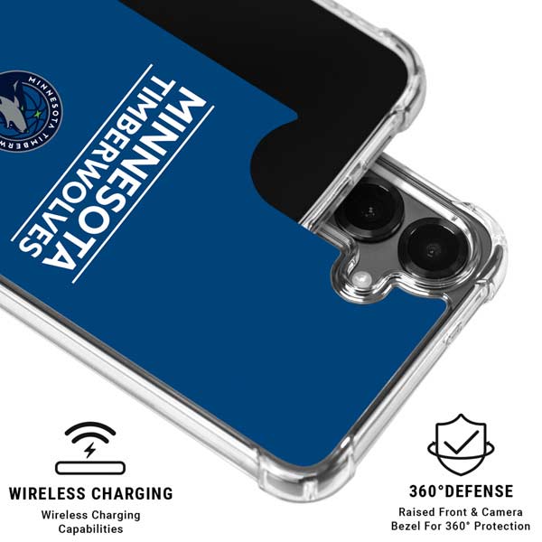 NBA Minnesota Timberwolves Standard - Blue Galaxy S26 Plus Clear Case