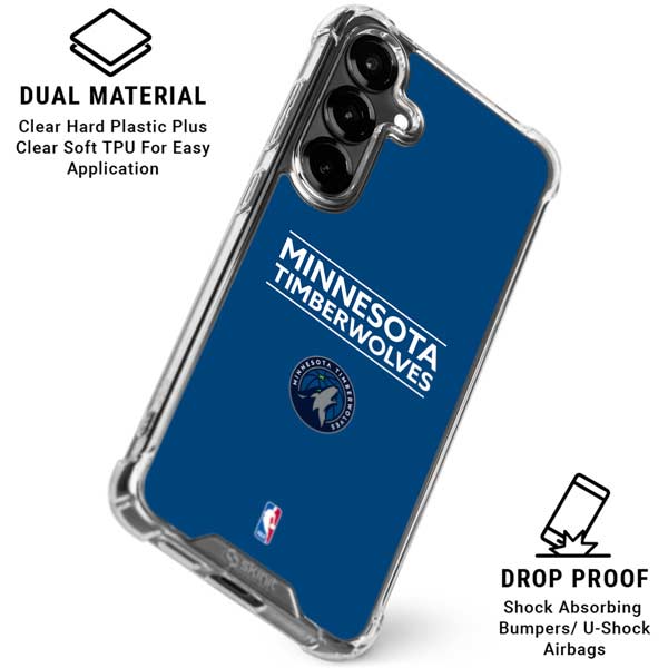 NBA Minnesota Timberwolves Standard - Blue Galaxy S26 Plus Clear Case