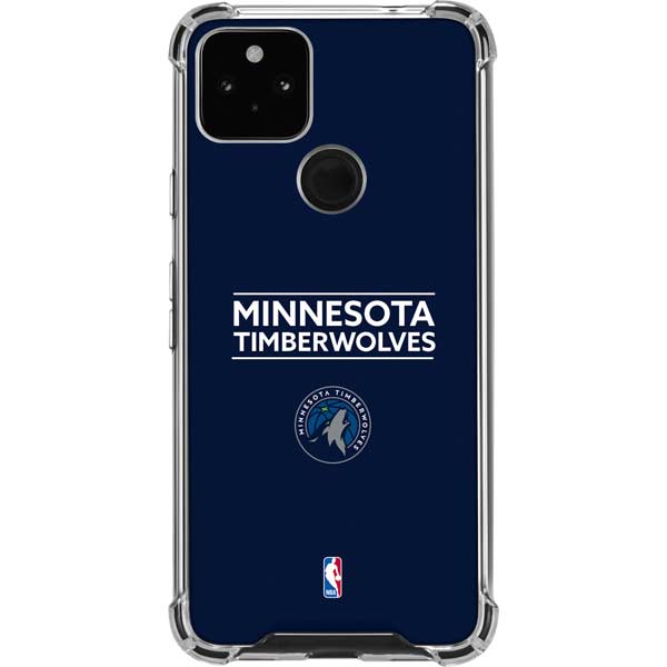 NBA Minnesota Timberwolves Standard - Navy Blue Pixel Cases